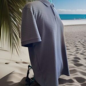 NordicTrack Athletic Fit Mens XL Golf Shirt Collared Short Sleeve Gray Polo